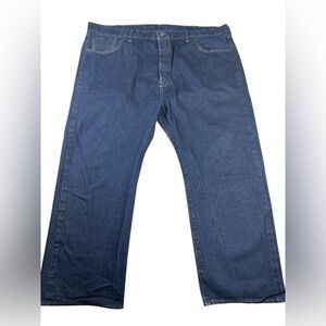Levi’s‎ Men’s 501 Original Stretch Mid Rise Button Fly Straight Dark Denim 48x30